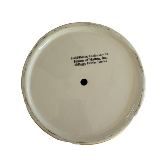 House of Hatten Vintage Hand Painted Ornate Candle Holder - Picture 8 of 11